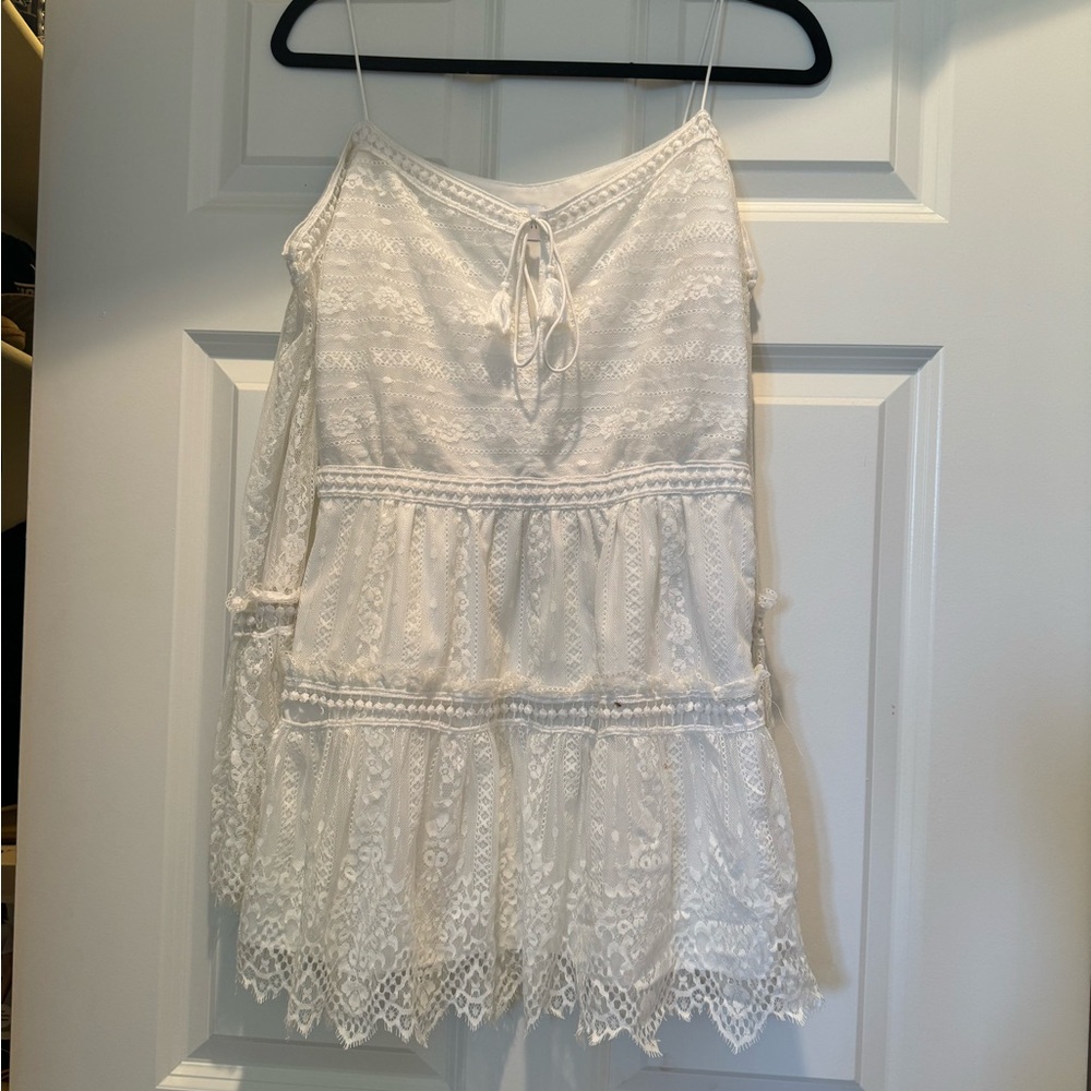 White lace dress